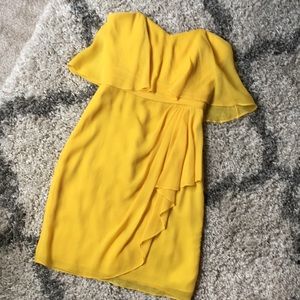 Badgley Mischka Yellow Formal/Wedding Dress.